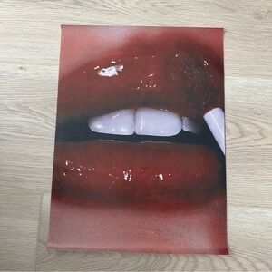 Lip Gloss Canvas Art Print Poster